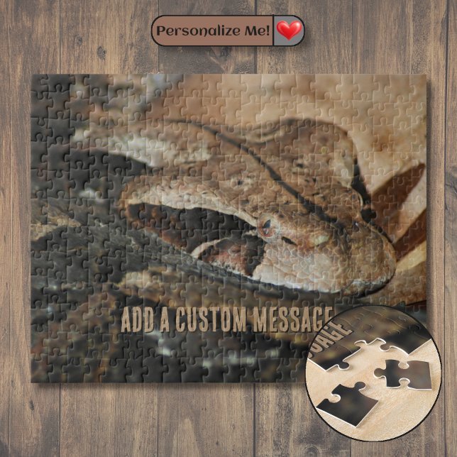 Puzzle Vípera del Gabón Primer Plano (Gaboon Viper Closeup Jigsaw Puzzle)