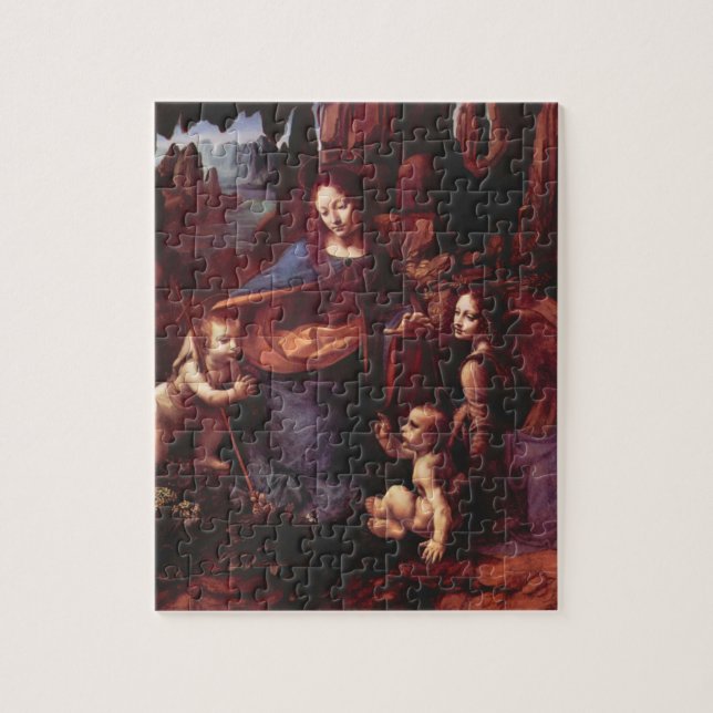 Puzzle Virgen de las Rocas de Leonardo da Vinci (Vertical)