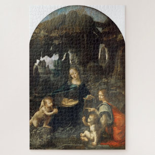 Puzzle Virgen de las Rocas–Leonardo da V. Primera versión