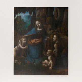Puzzle Virgen de las Rocas, Virgen María, Jesús, Juan