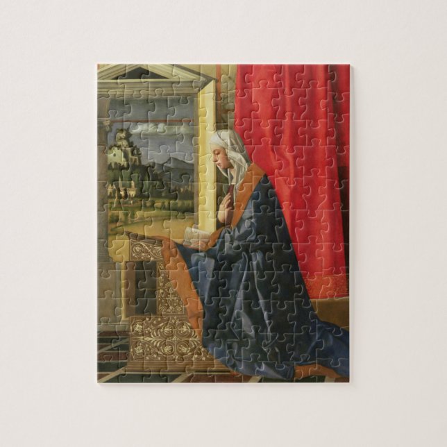 Puzzle Virgen María, de la díptica del anuncio (aceite (Vertical)
