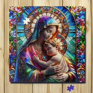 Puzzle Virgen María y el Bebé Jesús Cristóbal Manchado