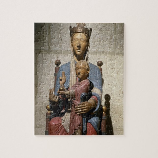 Puzzle Virgen y niño, (madera policroma) (Vertical)