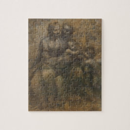 Puzzle Virgin and Child with St Anne by Leonardo da Vinci