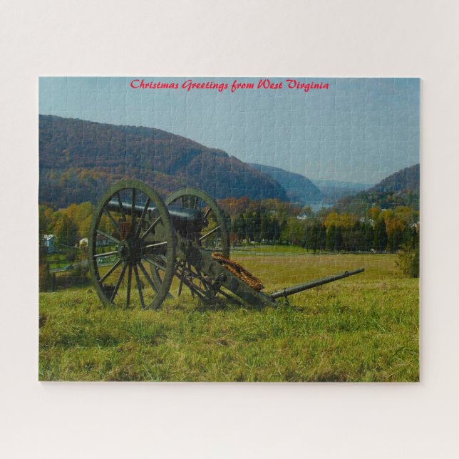 Puzzle Virginia Occidental. Saludos de Navidad (Horizontal)