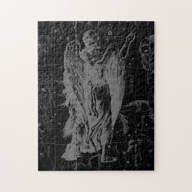 Puzzle Virgo Constellation Hevelius 1690 Vintage (Vertical)