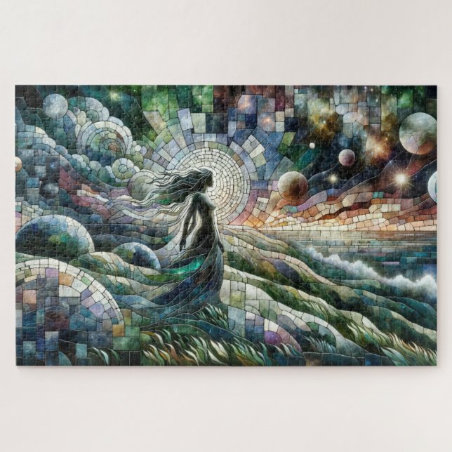 Puzzle Virgo: Cosecha celestial de mosaicos (Horizontal)