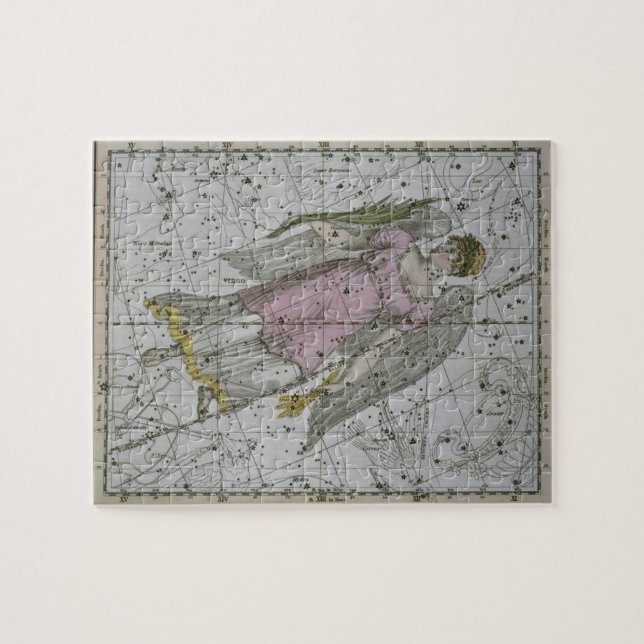 Puzzle Virgo, "de un atlas celestial", pub. en 1822 (col (Horizontal)