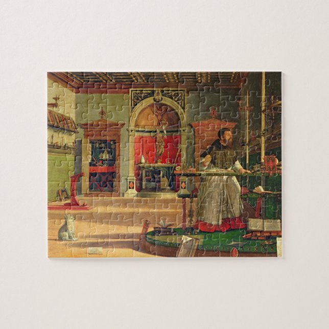 Puzzle Visión de San Agustín, 1502-08 (aceite sobre lienz (Horizontal)