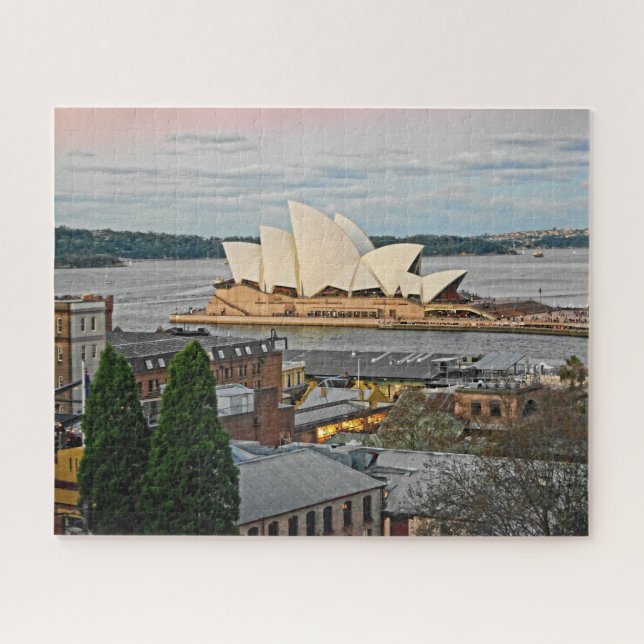 Puzzle Vista a la Ópera de Sydney - 16x20 - 520 pcs. (Horizontal)