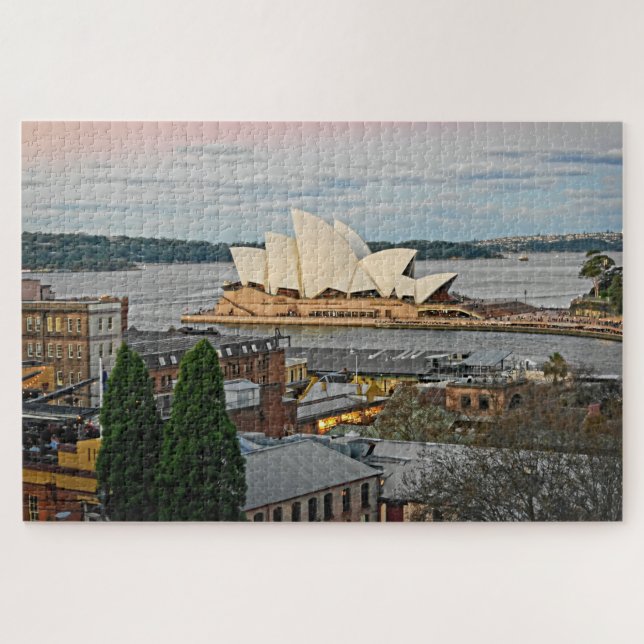 Puzzle Vista a la Ópera de Sydney - 20x30 - 1014 pcs. (Horizontal)