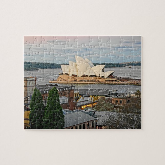 Puzzle Vista a la Ópera de Sydney - 8x10 - 110 pcs. (Horizontal)