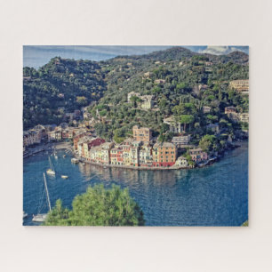Puzzle Vista a Portofino, Italia - 16x20 - 520 pcs.