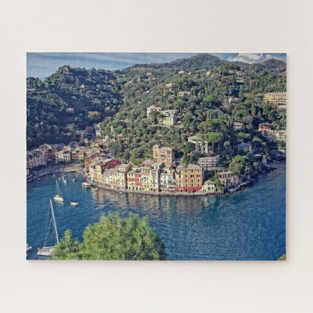 Puzzle Vista a Portofino, Italia - 16x20 - 520 pcs. (Horizontal)