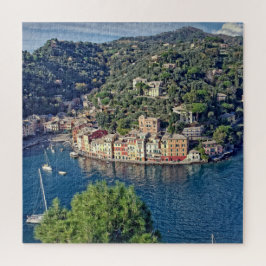 Puzzle Vista a Portofino, Italia - 20x20 - 676 pcs.
