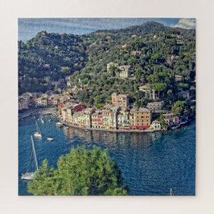 Puzzle Vista a Portofino, Italia - 20x20 - 676 pcs.