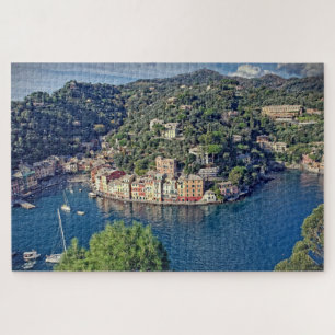 Puzzle Vista a Portofino, Italia - 20x30 - 1014 pcs.
