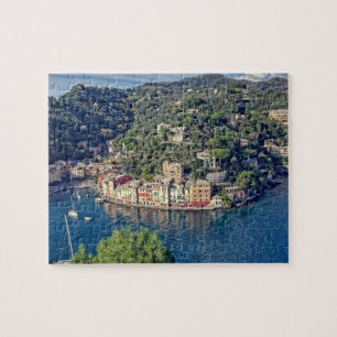 Puzzle Vista a Portofino, Italia - 8x10 - 100 pcs.
