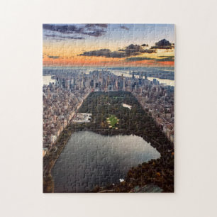 Puzzle Vista aérea de Central Park al atardecer