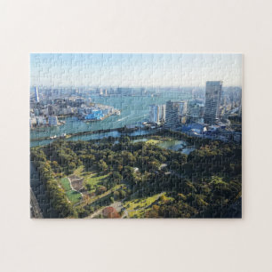 Puzzle Vista aérea del jardín japonés