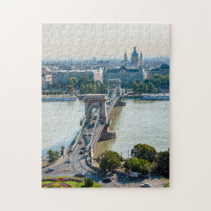 Puzzle Vista aérea del Puente de la Cadena - Budapest, Hu
