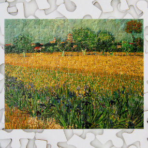 Puzzle Vista de Arles con irlandeses por Vincent van Gogh