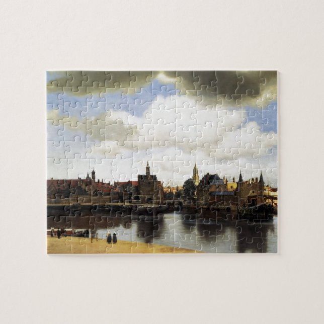 Puzzle Vista de Delft por Johannes Vermeer (Horizontal)