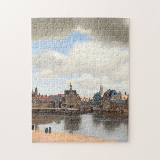 Puzzle Vista de Delft por Johannes Vermeer 1660 (Vertical)