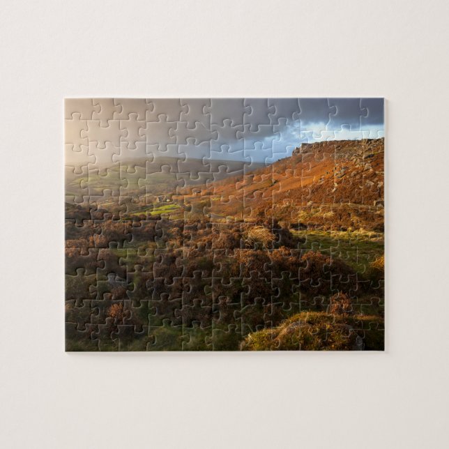 Puzzle Vista de distrito máximo sobre el borde de Curbar (Horizontal)