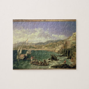Puzzle Vista de Génova, 1854 (aceite en lona)