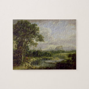 Puzzle Vista de la ciudad de Edimburgo, c.1822 (aceite en