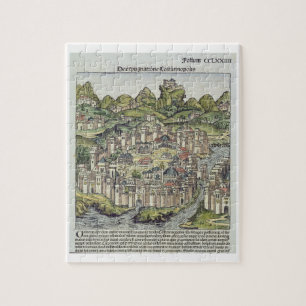 Puzzle Vista de la ciudad emparedada de Constantinopla,