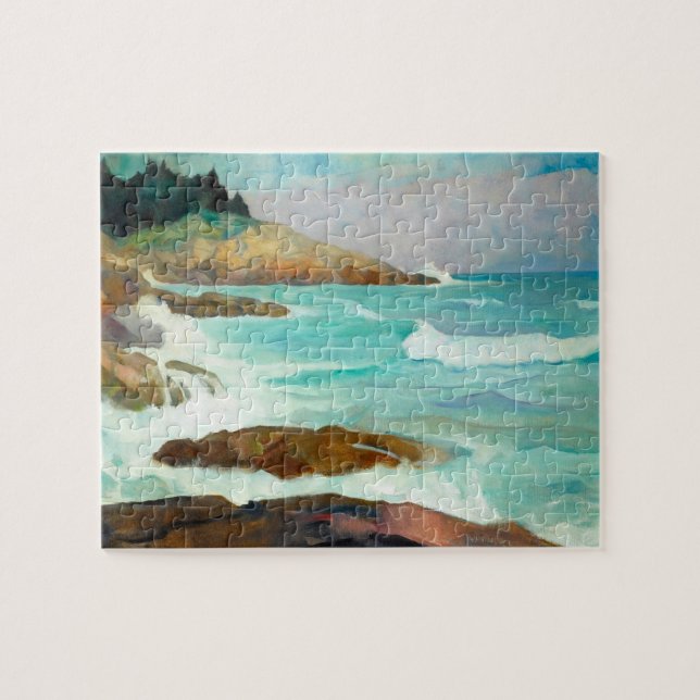 Puzzle Vista de la costa de Maine por Newell Convers Wyet (Horizontal)