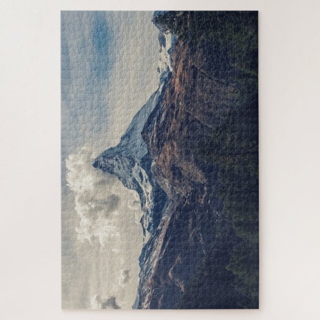 Puzzle Vista de la Cumbre de las Montañas de Matadero (Vertical)