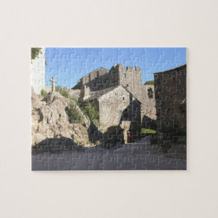 Puzzle Vista de la iglesia fortificada construida por los