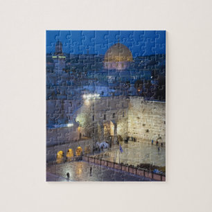 Puzzle Vista de la plaza del Muro Occidental al final de