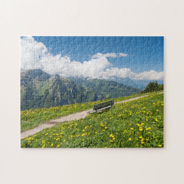 Puzzle vista de los Alpes suizos (Horizontal)