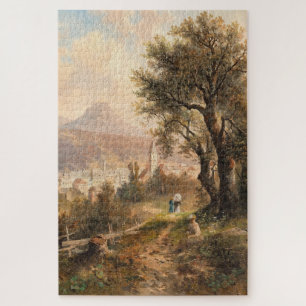 Puzzle Vista de Mala Aussee - Emil Barbarini