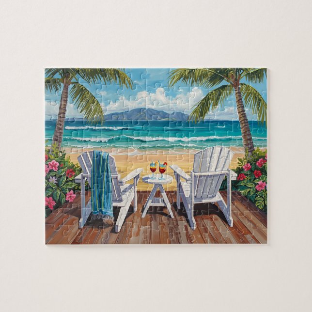 Puzzle Vista de paraíso tropical (Horizontal)