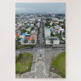 Puzzle Vista de Reykjavik, Islandia desde Hallgrimfrikja