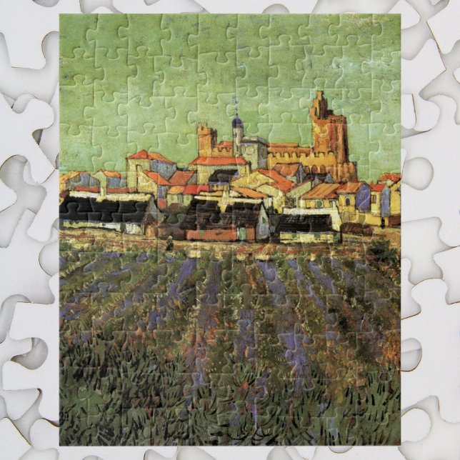 Puzzle Vista de Saintes Maries por Vincent van Gogh (Subido por el creador)