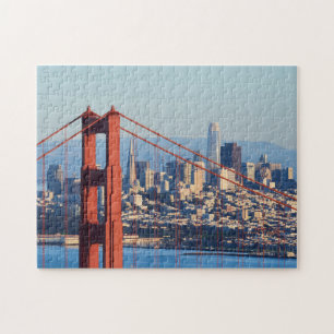 Puzzle Vista de San Francisco a través del puente Golden 