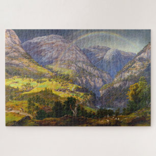 Puzzle Vista de Stalheim en Noruega