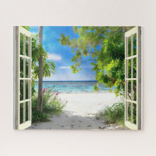 Puzzle Vista de ventana de Isla Tropical