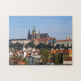 Puzzle Vista del casco antiguo y del castillo de Praga, R