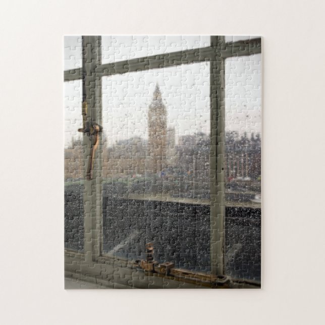 Puzzle Vista del Día de la Lluvia del Big Ben - 11x14 - 2 (Vertical)
