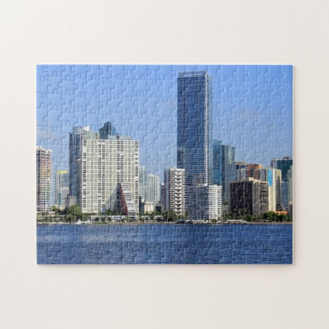 Puzzle Vista del horizonte de Miami (Horizontal)