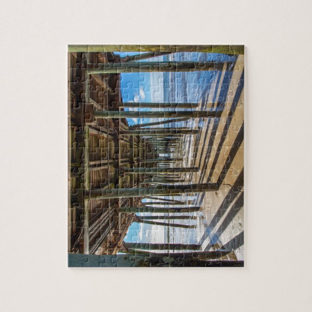 Puzzle Vista del océano desde el poster del muelle (Vertical)