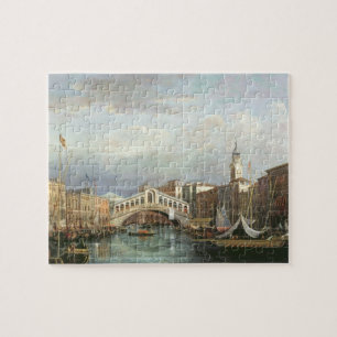 Puzzle Vista del puente de Rialto en Venecia