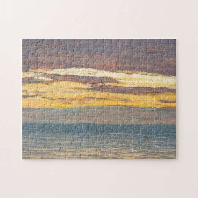 Puzzle Vista del Sena en el Bella Artes Sunset Monet (Horizontal)